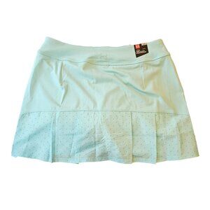NWT - Under Armour Fitted Skort-Aqua with Small Polka Dots